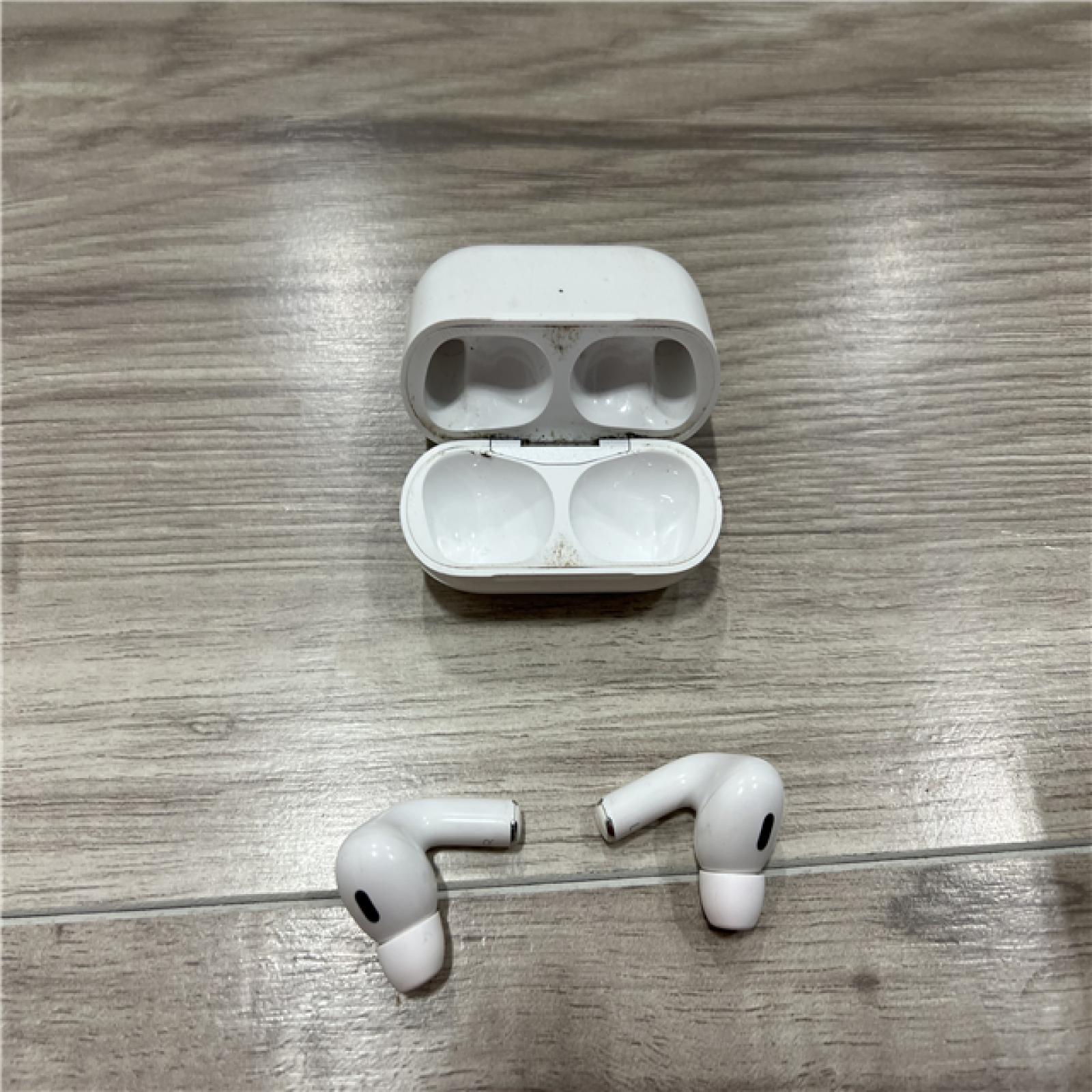 AS-IS Apple AirPods Pro (2nd Generation) with the USB-C MagSafe Charging Case