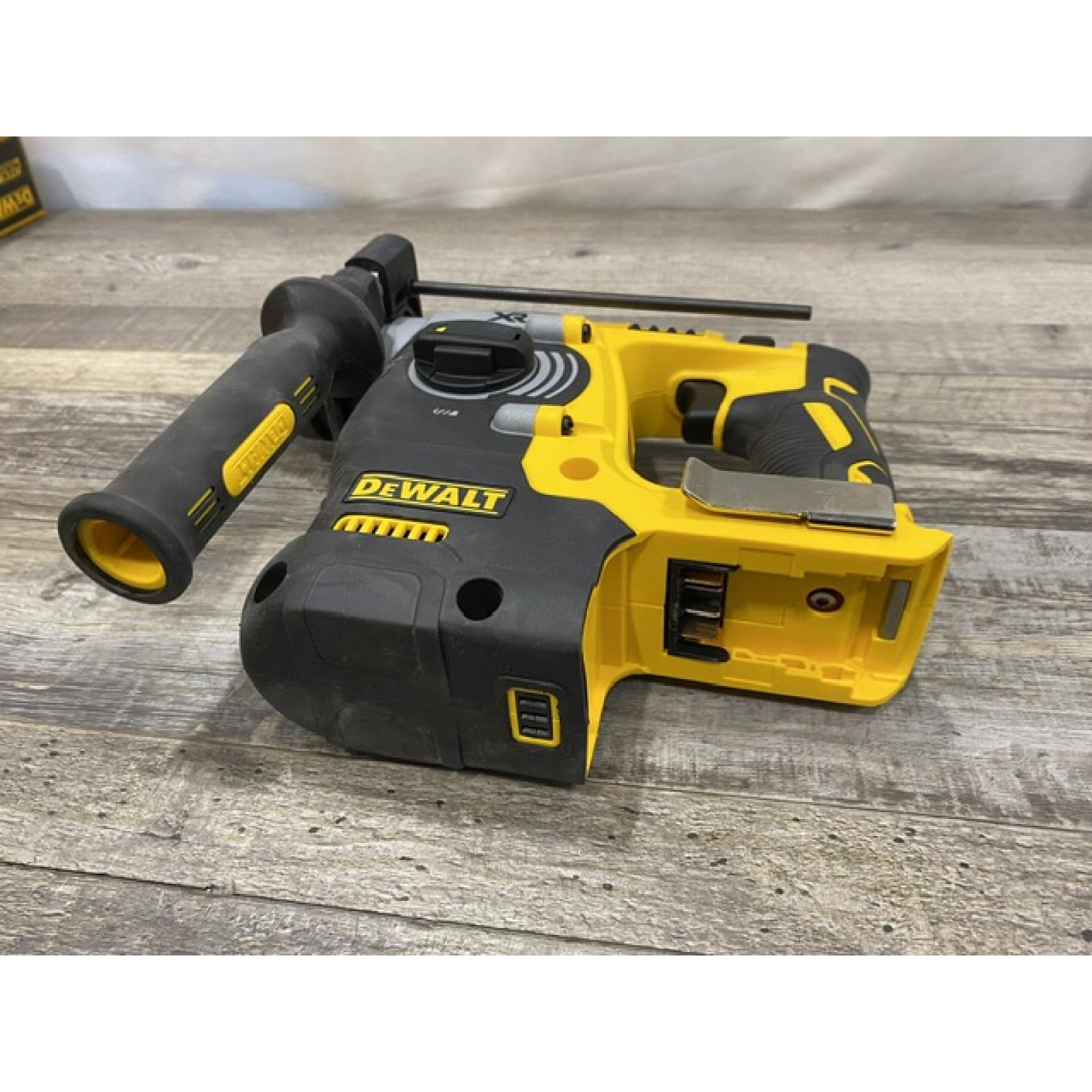 AS-IS DEWALT 20V MAX XR Cordless Brushless 1 in. SDS Plus L-Shape Rotary Hammer (Tool Only)