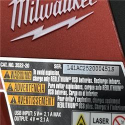 AS-IS Milwaukee Green 100 ft. Cross Line and Plumb Points Rechargeable Laser Level with REDLITHIUM Lithium-Ion