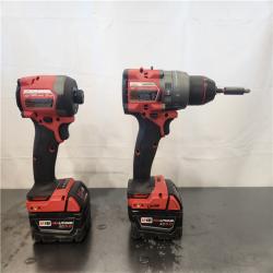 AS-IS- Milwaukee FUEL 18V Lithium-Ion Brushless Cordless Hammer Drill and Impact Driver Combo Kit