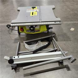 AS-IS RYOBI 15 Amp 10 in. Compact Portable Corded Jobsite Table Saw with Folding Stand