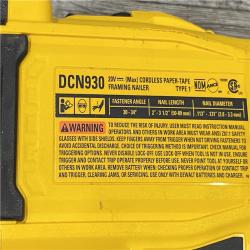 AS-IS DEWALT 20V 30 Degree Cordless Framing Nailer (Tool-Only)