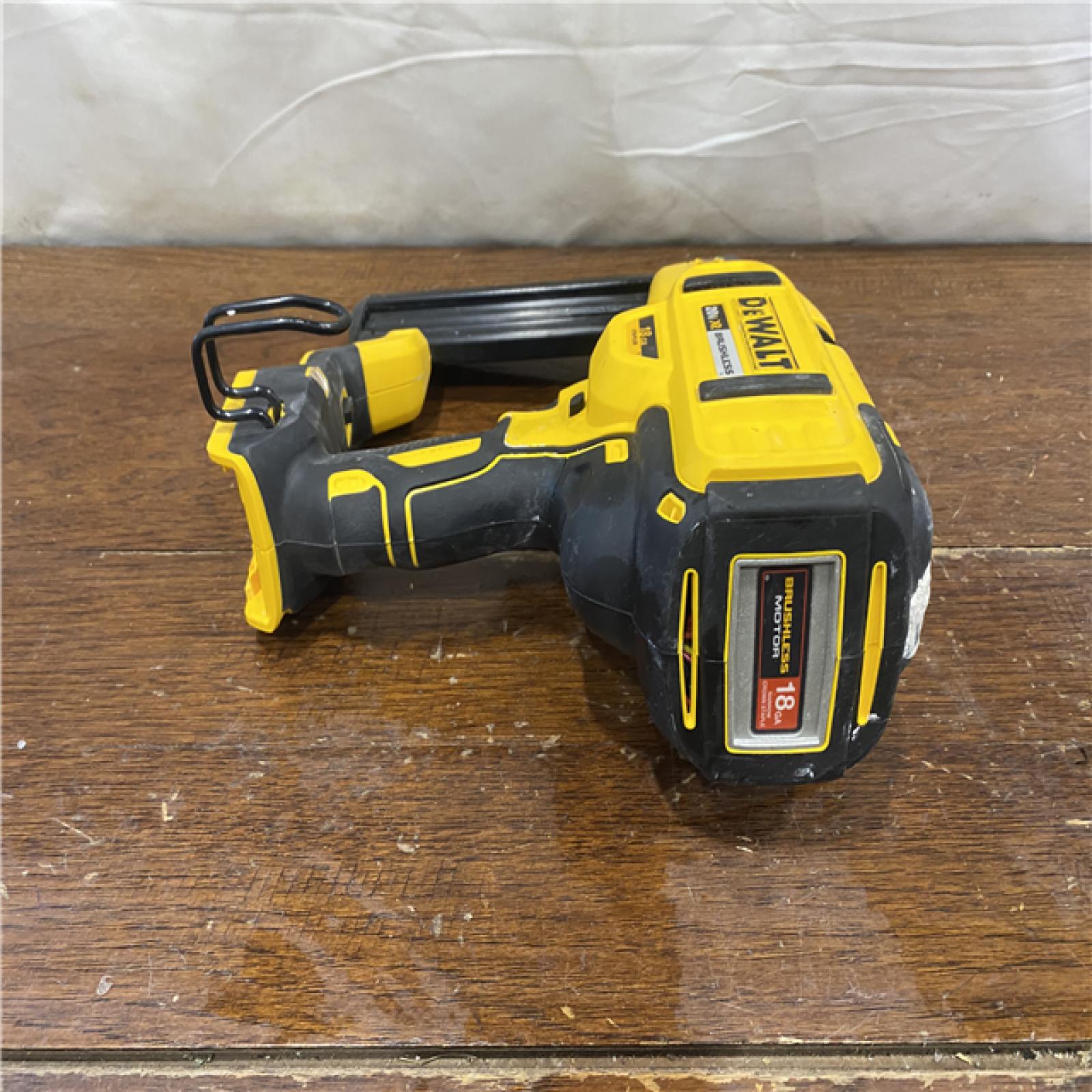 AS-IS DEWALT Cordless 18-Gauge Narrow Crown Stapler (Tool Only)