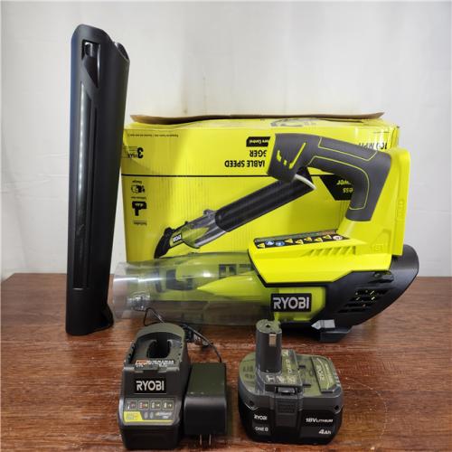 AS-IS RYOBI ONE+ Variable-Speed 18-Volt Lithium-Ion Cordless Jet Fan Leaf Blower Kit