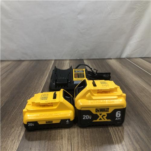 AS-IS DEWALT 20V MAX Lithium-Ion 6.0Ah and 4.0Ah Battery and Charger Starter Kit