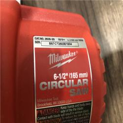 AS-IS Milwaukee 18V Lithium-Ion Cordless 6-1/2 in. Circular Saw (Tool-Only)