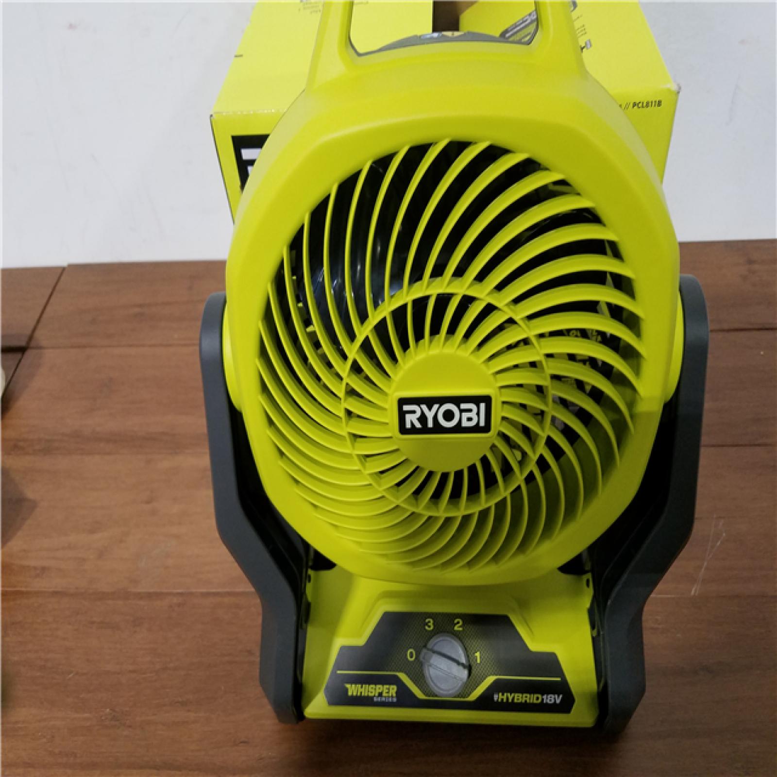 California NEW Ryobi One+ 18V Hybrid 7.5 Fan (Tool Only)