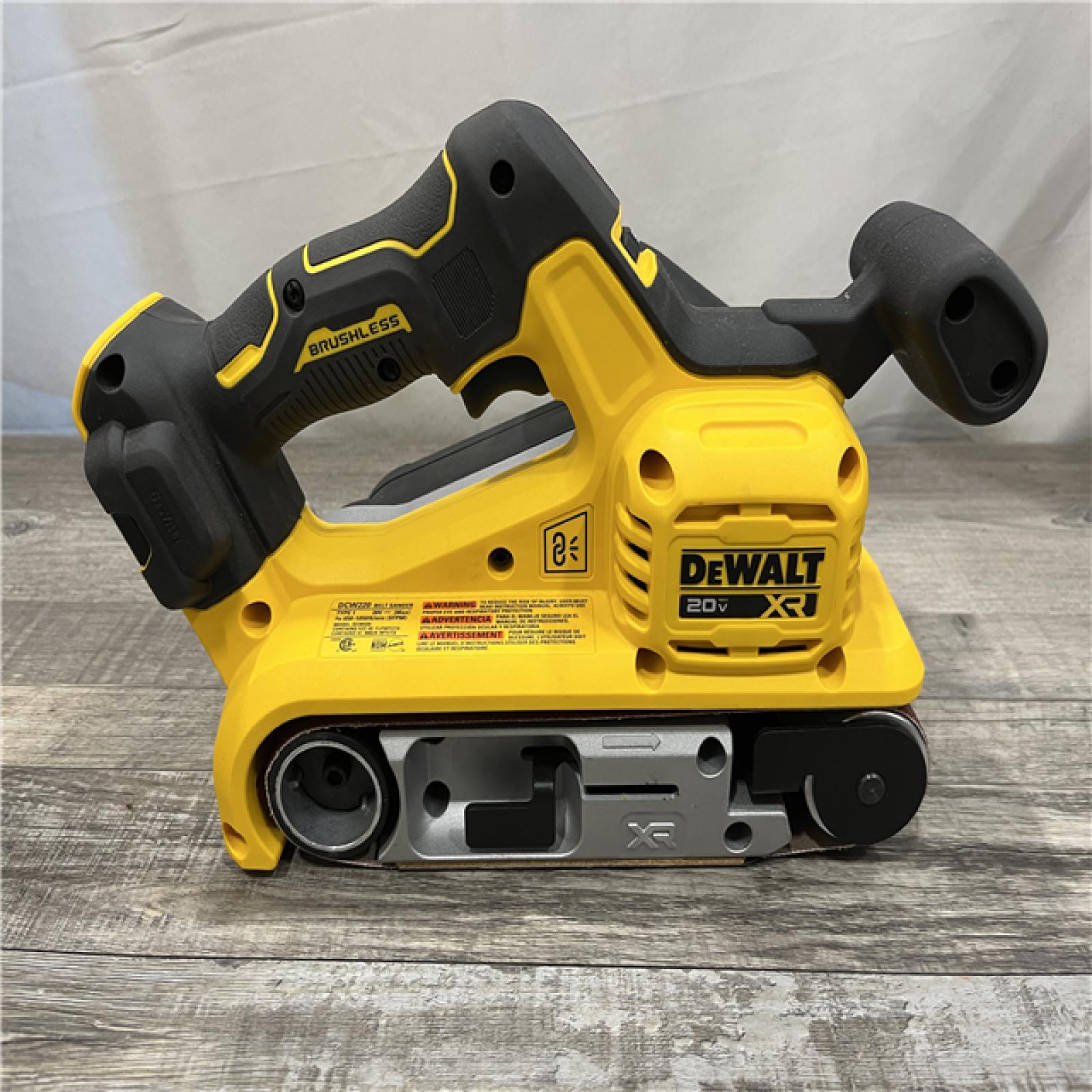 AS-IS DEWALT 20V MAX* XR Brushless Cordless Belt Sander (Tool-Only)