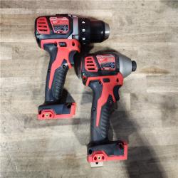 HOUSTON LOCATION - AS-IS Milwaukee 18V Cordless Brushed 2-Tool Drill/Driver and Impact Driver Kit