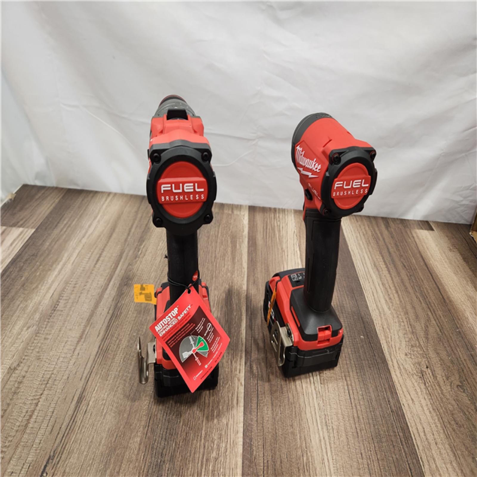 NEW! - Milwaukee M18 FUEL 18V Lithium-Ion Brushless Cordless Hammer Drill and Impact Driver Combo Kit (2-Tool) with 2 Batteries