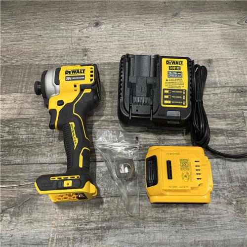 AS-IS DEWALT Atomic 20V Max Lithium-Ion Brushless Cordless Compact 1/4 in. Impact Driver Kit