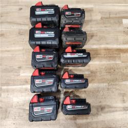 HOUSTON LOCATION - AS-IS MILWAUKEE BATTERY PACK QTY - 10