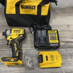 AS-IS DEWALT Atomic 20V Max Lithium-Ion Brushless Cordless Compact 1/4 in. Impact Driver Kit
