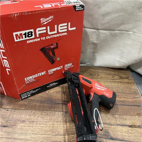 AS-IS Milwaukee 2839-20 M18 FUEL 15 Ga. 18 Volt Brushless Angled Finish Nailer