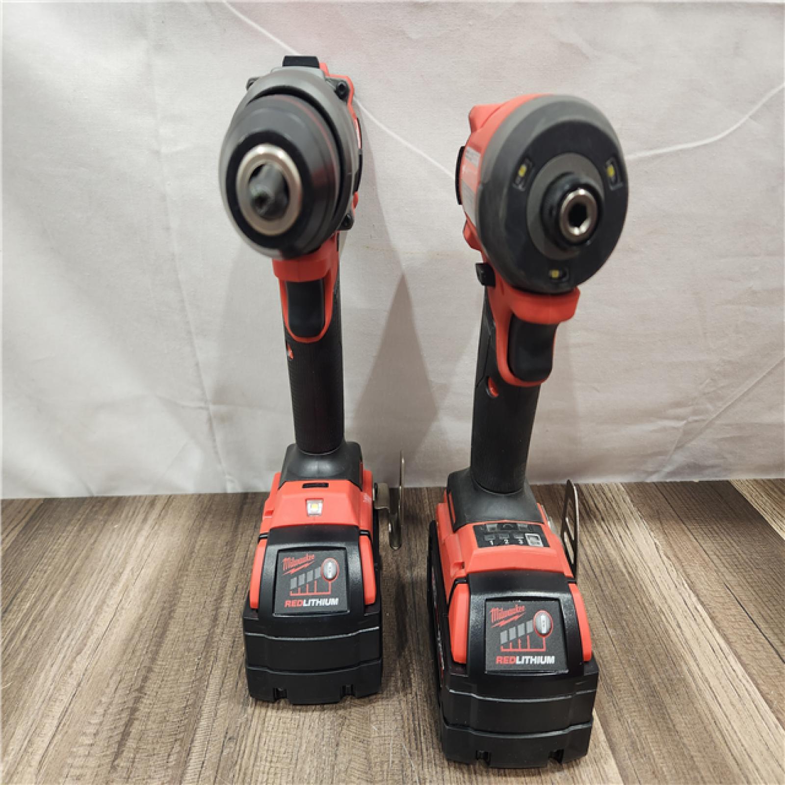 AS-IS- MILWAUKEE FUEL 18V Lithium-Ion Brushless Cordless Hammer Drill and Impact Driver Combo Kit