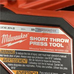 AS-IS Milwaukee 18V Lithium-Ion Cordless Short Throw Press Tool Kit