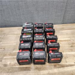 HOUSTON LOCATION - AS-IS MILWAUKEE BATTERY PACK QTY - 15