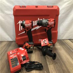 AS-IS Milwaukee FUEL 18V Lithium-Ion Brushless Cordless Hammer Drill and Impact Driver Combo Kit