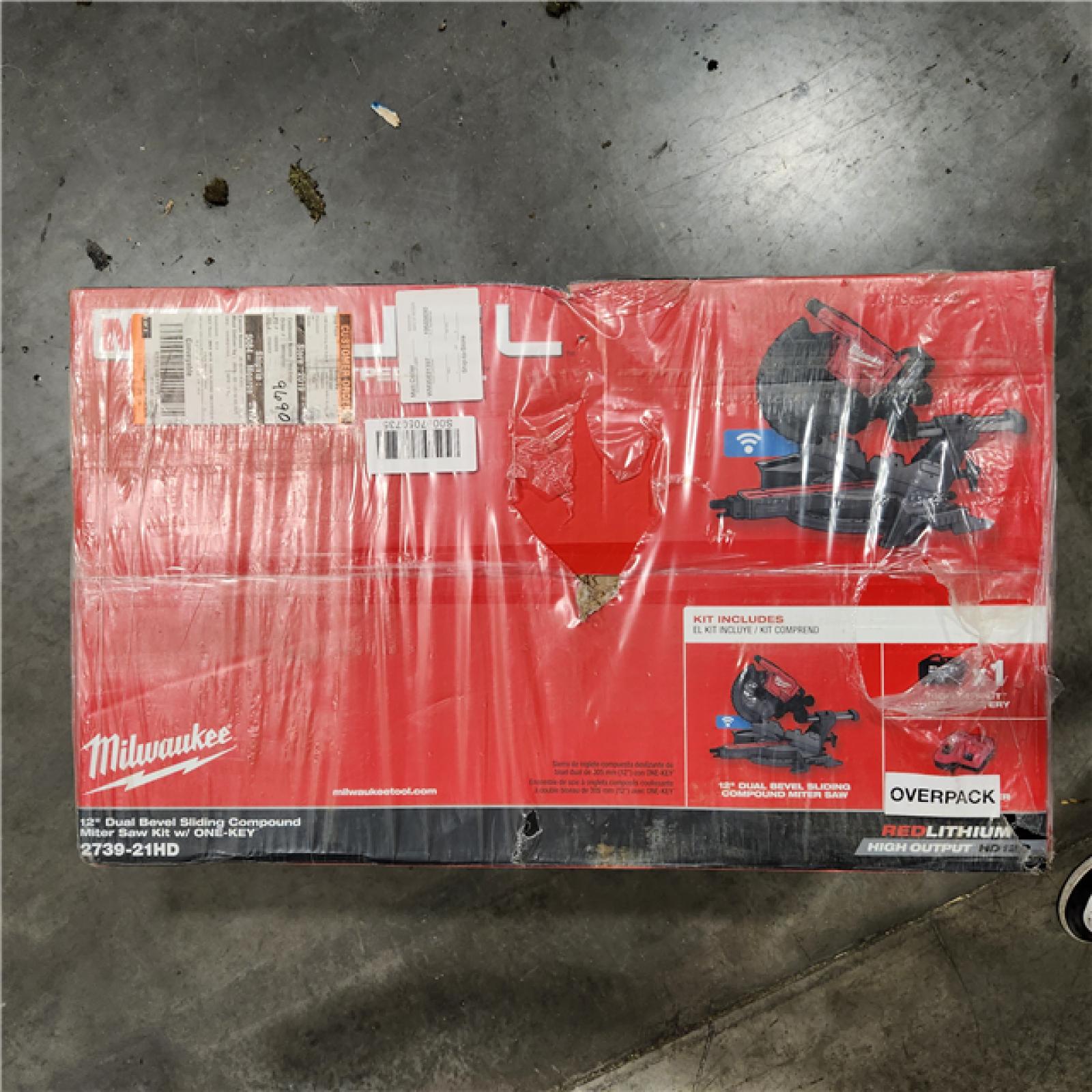NEW- Milwaukee M18 Fuel 12 in. Cordless Brushless Dual-Bevel Compound Miter Saw Kit (Battery & Charger)