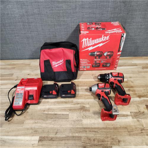 HOUSTON LOCATION - AS-IS Milwaukee 18V Lithium-Ion Cordless Drill Driver/Impact Driver Combo Kit