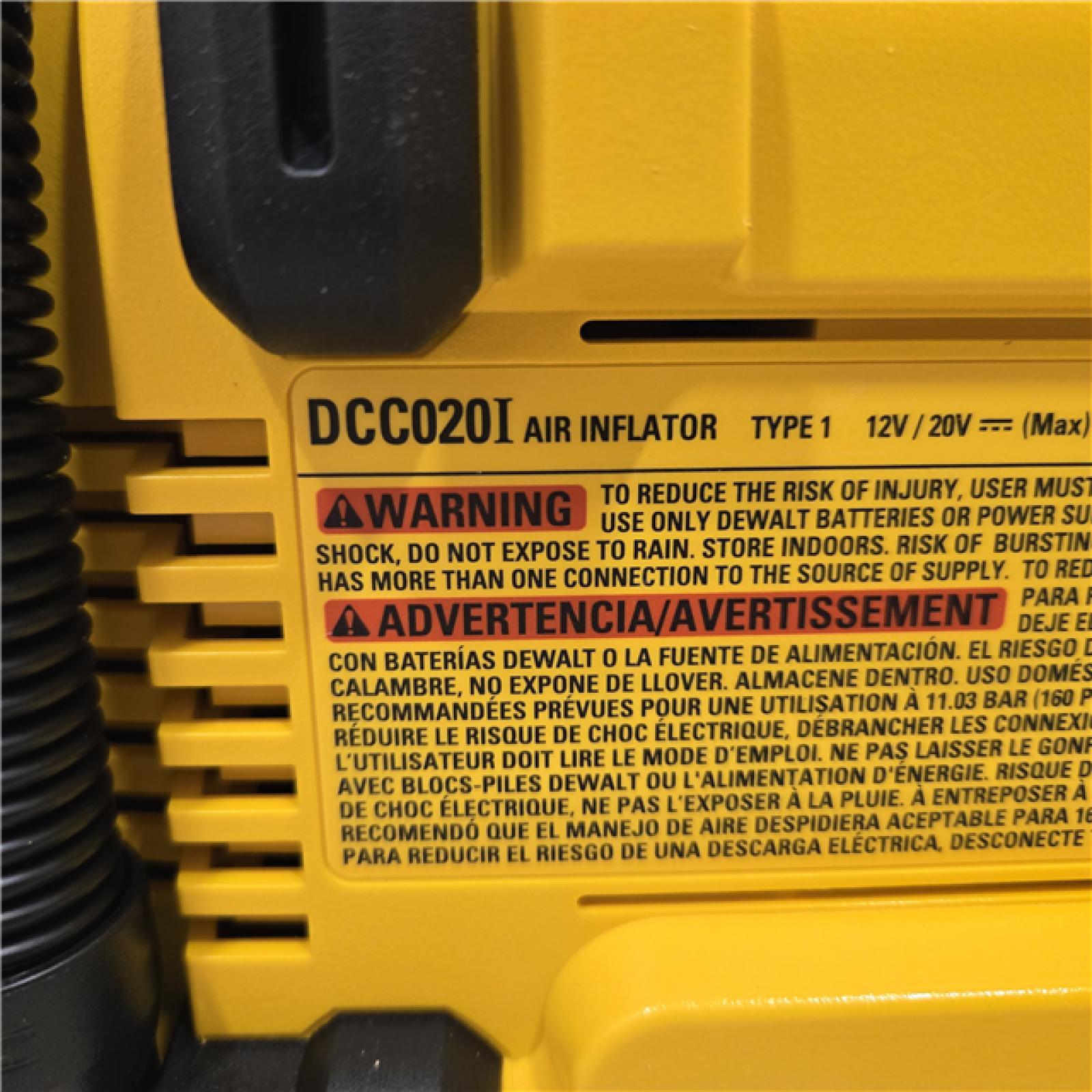 AS-IS DEWALT 20V MAX Inflator (Tool Only)