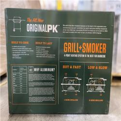 DALLAS LOCATION - NEW! - AARON FRANKLIN Cast Aluminum Portable Charcoal Grill in Black PK300 (TRAYS SOLD SEPERATELY)