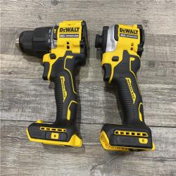 AS-IS DEWALT ATOMIC 20V MAX Lithium-Ion Cordless 2-Tool Combo Kit
