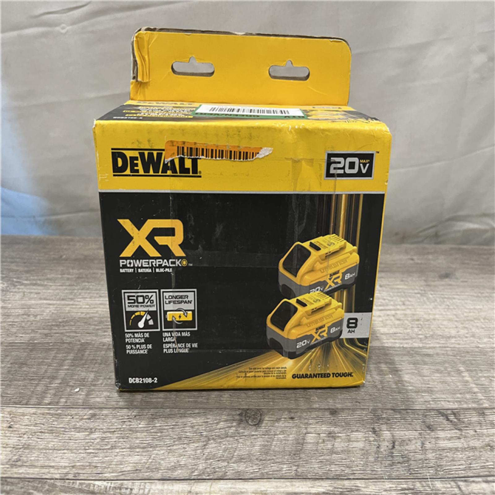 NEW - DEWALT 20V MAX XR Lithium-Ion 8.0 Ah Battery Pack (2-Pack)