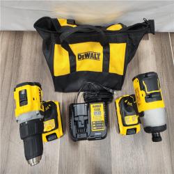 AS-IS DEWALT ATOMIC 20-Volt MAX Lithium-Ion Cordless Combo Kit (2-Tool) with (2) 2.0Ah Batteries, Charger and Bag