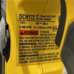 AS-IS DEWALT ATOMIC 20V MAX Cordless Brushless Ultra-Compact 5/8 in. SDS Plus Hammer Drill (Tool Only)