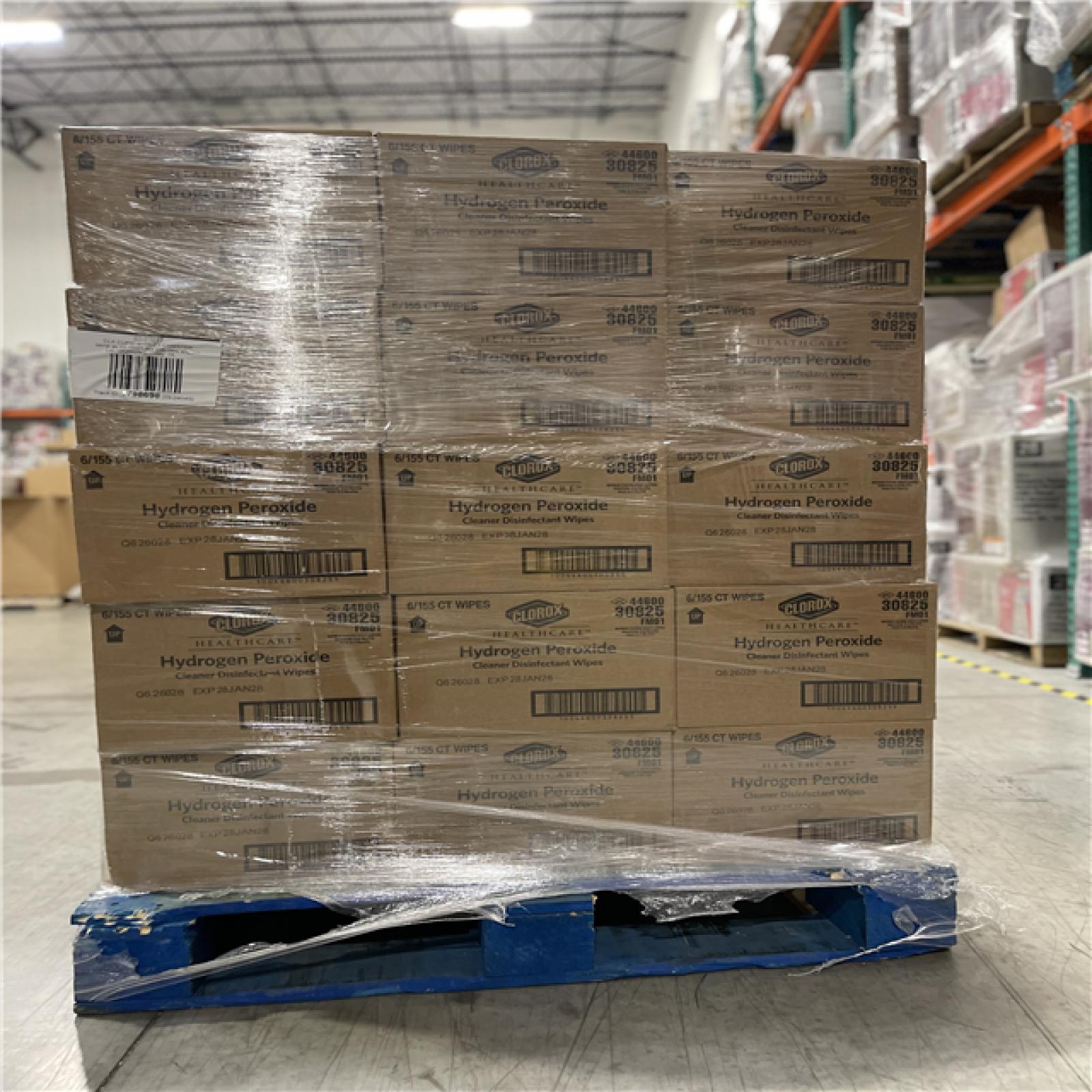 DALLAS LOCATION- NEW! Clorox Healthcare Hydrogen Peroxide Cleaner Disinfectant Wipes PALLET (270 UNITS)