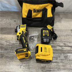 AS-IS DEWALT ATOMIC 20V MAX Lithium-Ion Cordless 1/4 in. Brushless Impact Driver Kit