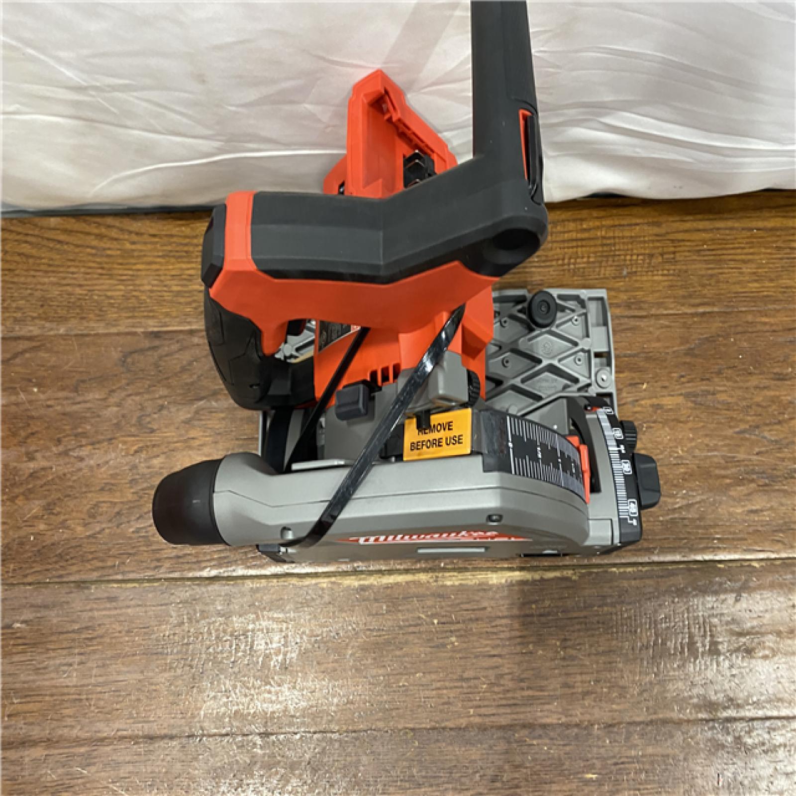 AS-IS Milwaukee M18 FUEL 18V Lithium-Ion Cordless Brushless 6-1/2 in. Plunge Cut Track Saw (Tool-Only)