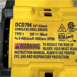 AS-IS DEWALT Atomic 20V Lithium-Ion Cordless Compact 1/2 in. Drill/Driver Kit