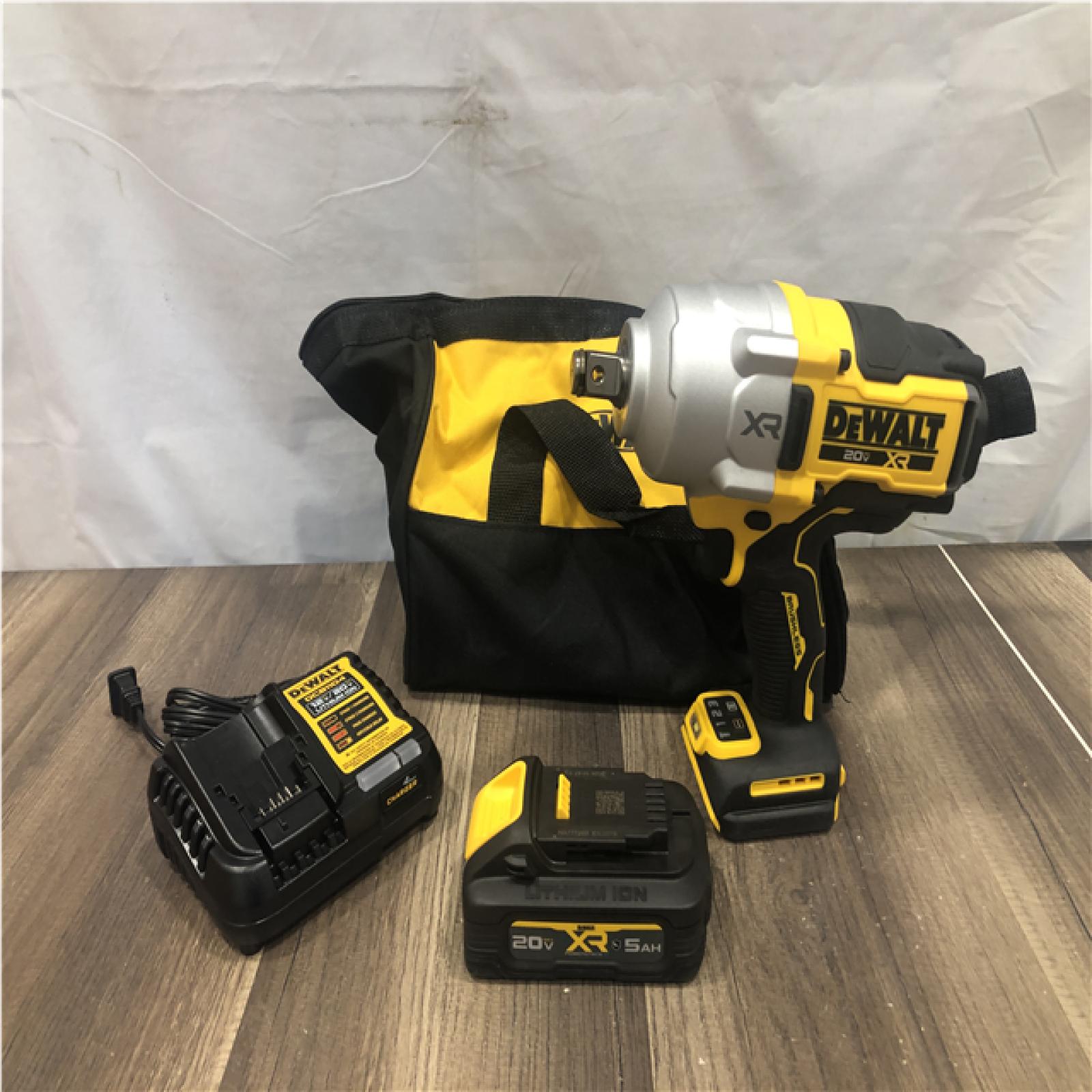AS-IS DEWALT 20-Volt Lithium-Ion Brushless Cordless 3/4 High Torque Impact Wrench Kit