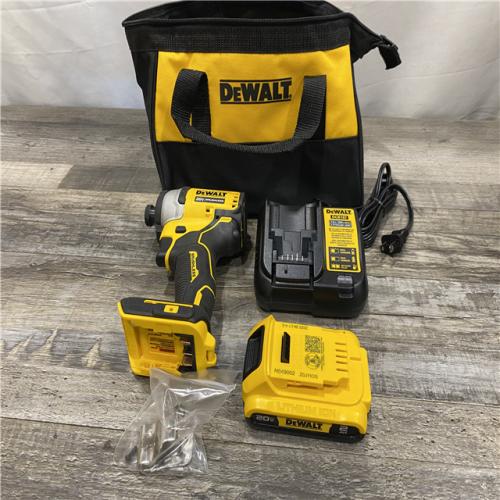 AS-IS DEWALT Atomic 20V Max Lithium-Ion Brushless Cordless Compact 1/4 in. Impact Driver Kit