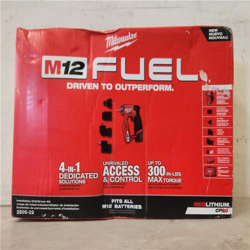 Phoenix NEW Milwaukee M12 FUEL 12V Lithium-Ion Brushless Cordless 4-in-1 Installation 3/8 in. Drill Driver Kit with 4-Tool Heads (SEALED)