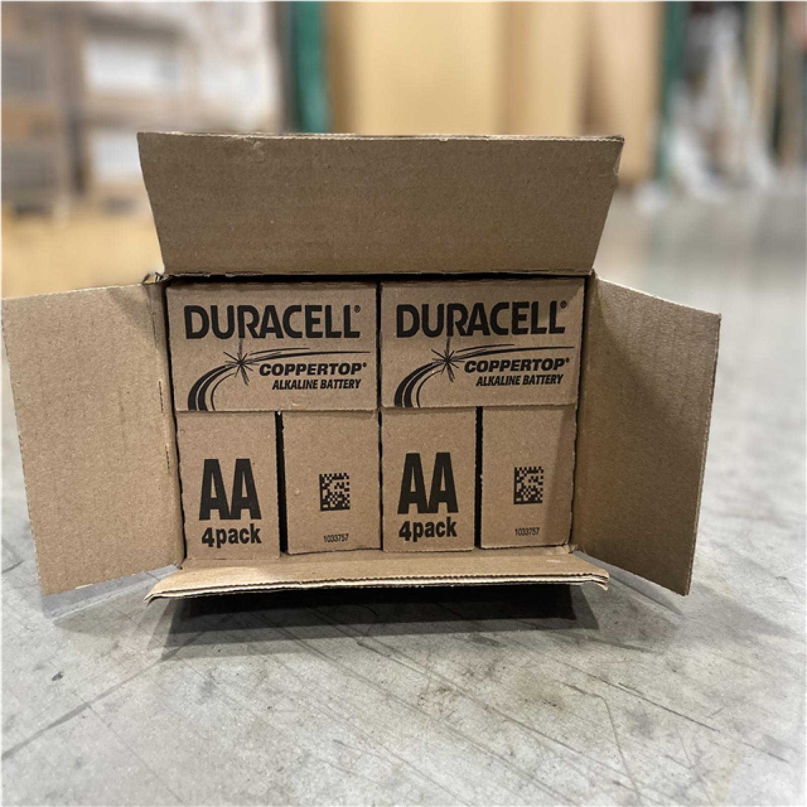 DALLAS LOCATION- NEW! DURACELL Coppertop Alkaline AA Batteries (4-Pack) (224 BATTERIES TOTAL)