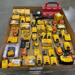 DALLAS LOCATION - AS-IS BATTERY AND CHARGERS PALLET