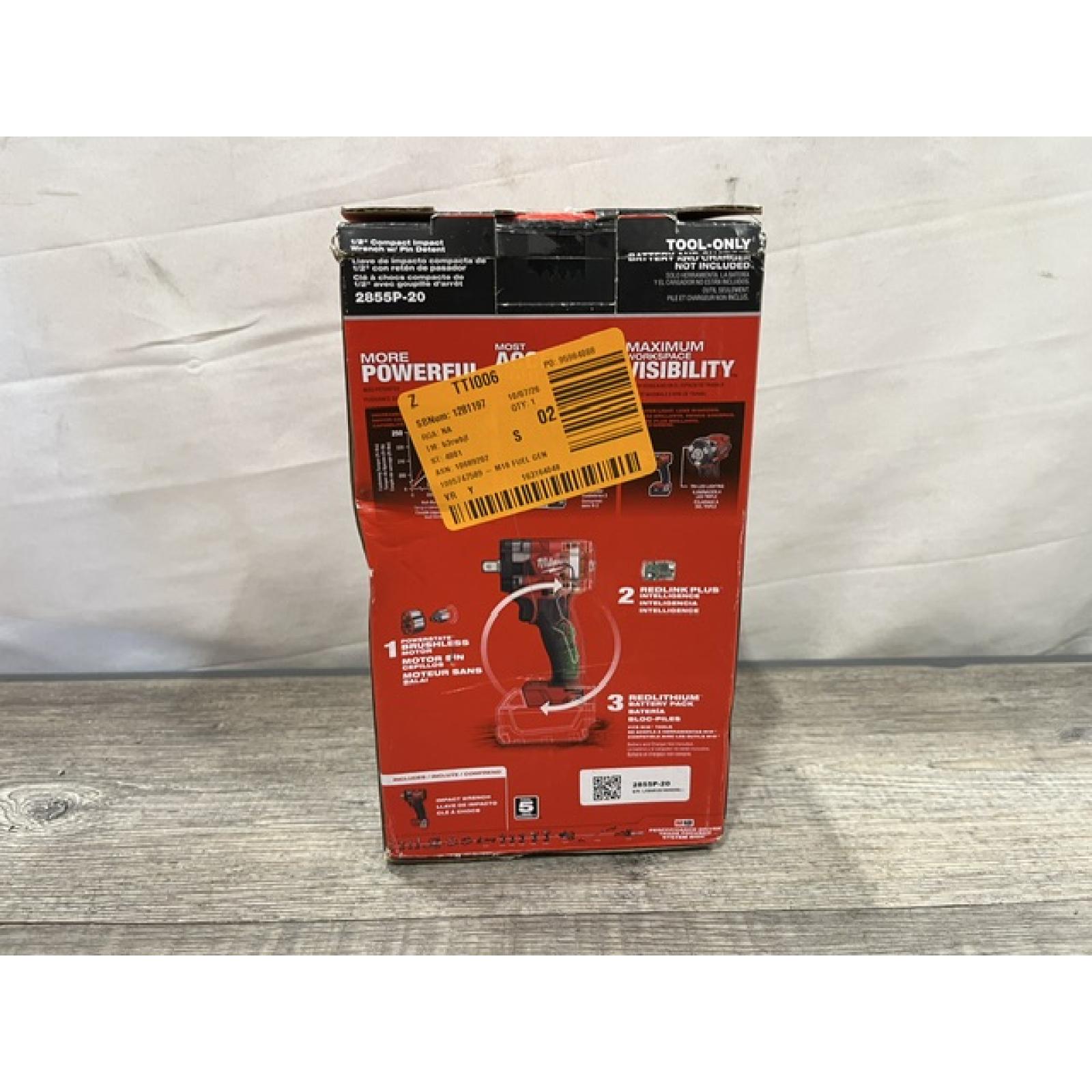 NEW -  Milwaukee Cordless Compact Impact Wrench with Pin Detent (Tool-Only)