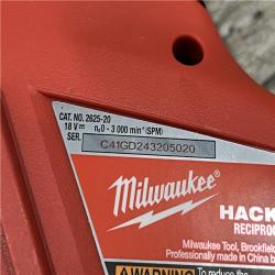 AS-IS Milwaukee 18V Lithium-Ion Cordless HACKZALL Reciprocating Saw (Tool-Only)