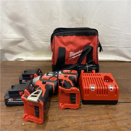 AS-IS Milwaukee M18 18V Cordless Brushed 2 Tool Drill/Driver and Impact Driver Kit