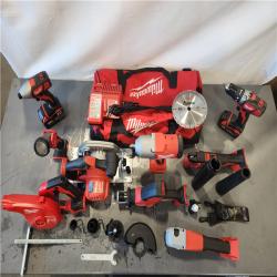 AS-IS- NEW M18 18-Volt Lithium-Ion Cordless Combo Kit 9-Tool with 2-Batteries  Charger and Tool Bag