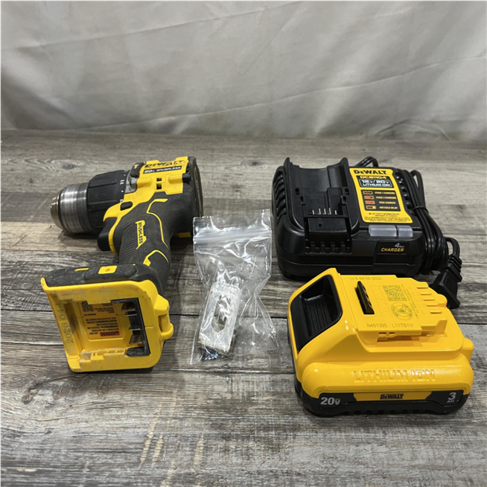 AS-IS DEWALT ATOMIC 20V Cordless 1/2 in. Compact Hammer Drill Kit