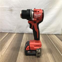 AS-IS Milwaukee 18V Lithium-Ion Brushless Cordless 1/2 in. Compact Drill/Driver with kit