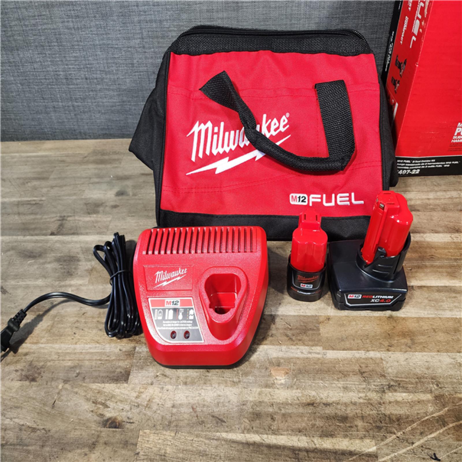 HOUSTON LOCATION - AS-IS Milwaukee 3497-22 12V Brushless Hammer Drill and Impact Driver Combo Kit