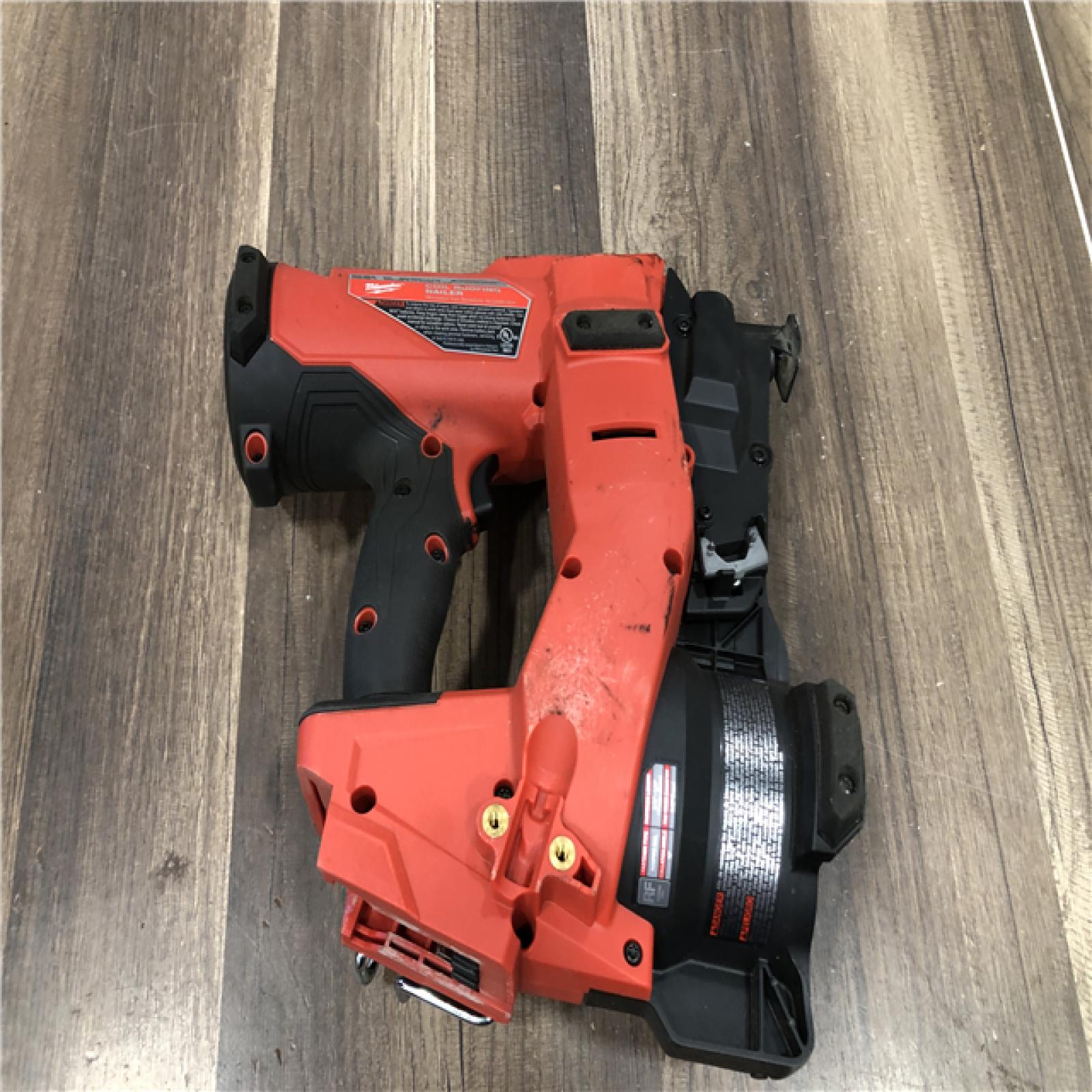 AS-IS Milwaukee FUEL 18-Volt Lithium-Ion Brushless Cordless Coil Roofing Nailer (Tool Only)