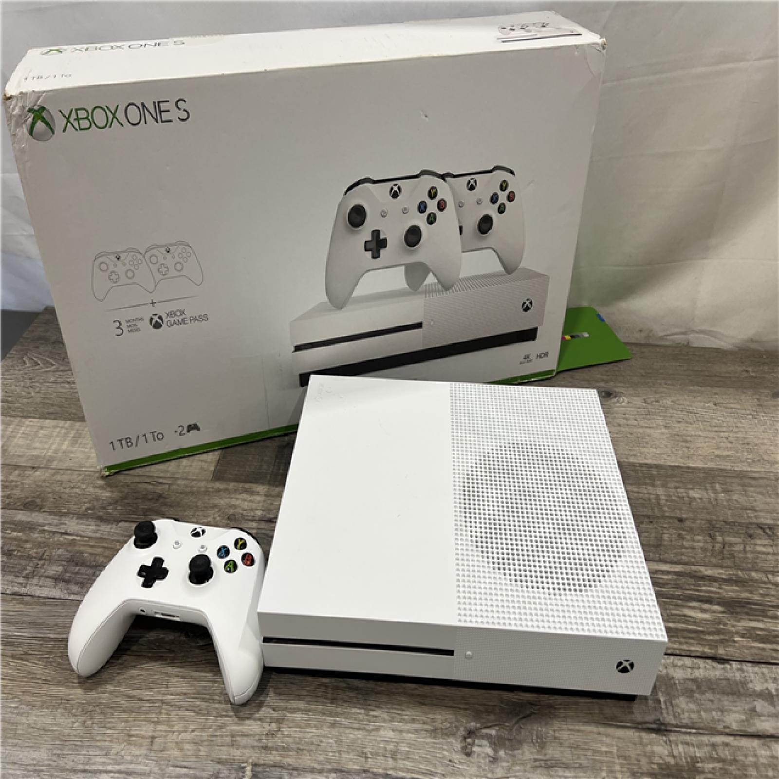 AS-IS Microsoft Xbox One S 1TB Console White