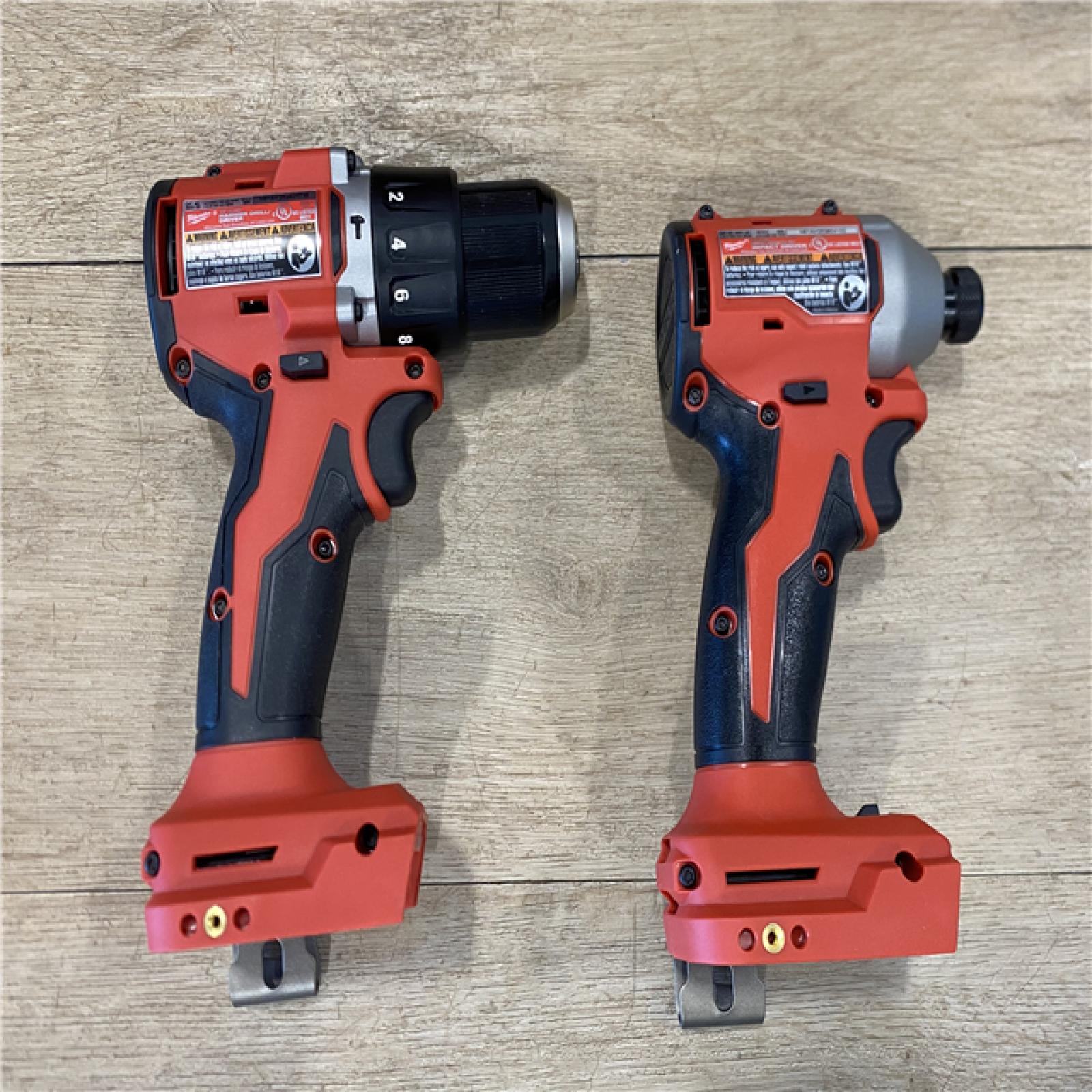 AS-IS Milwaukee 18-Volt Lithium-Ion Brushless Cordless Compact Hammer Drill/Impact Combo Kit
