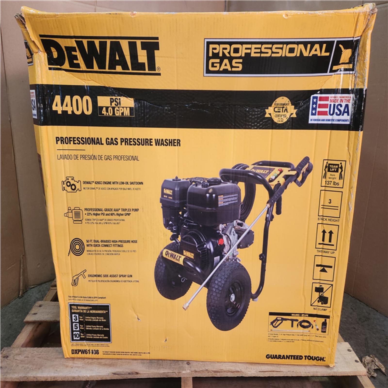Phoenix NEW DEWALT 4400 PSI 4.0 GPM Cold Water Gas Pressure Washer